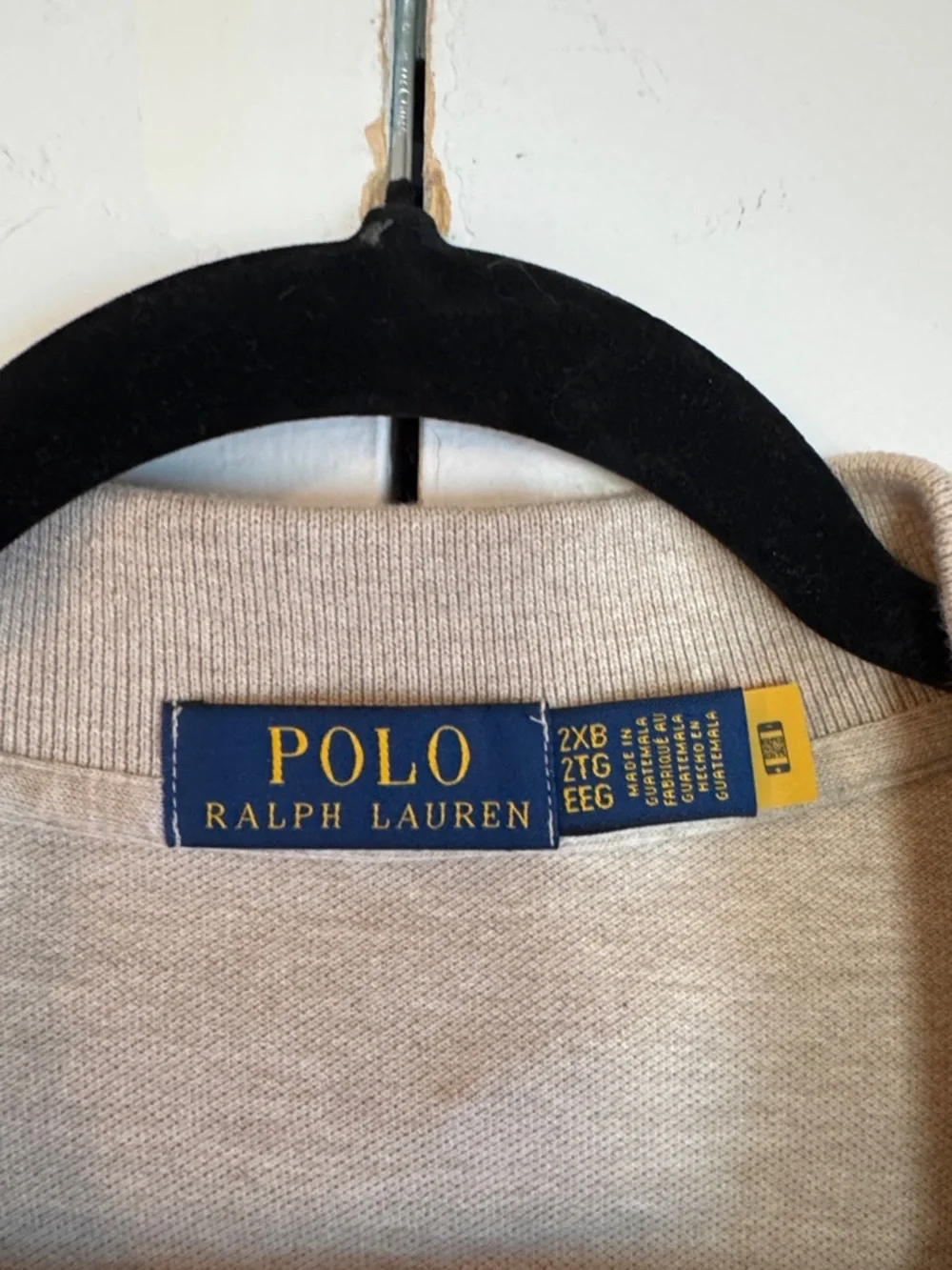 Polo by Ralph Lauren Men's Light Beige Short-Sleeve Polo